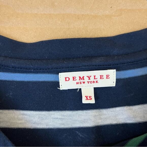 Demylee Blue Stripe Half Sleeve Top - Picture 7 of 8